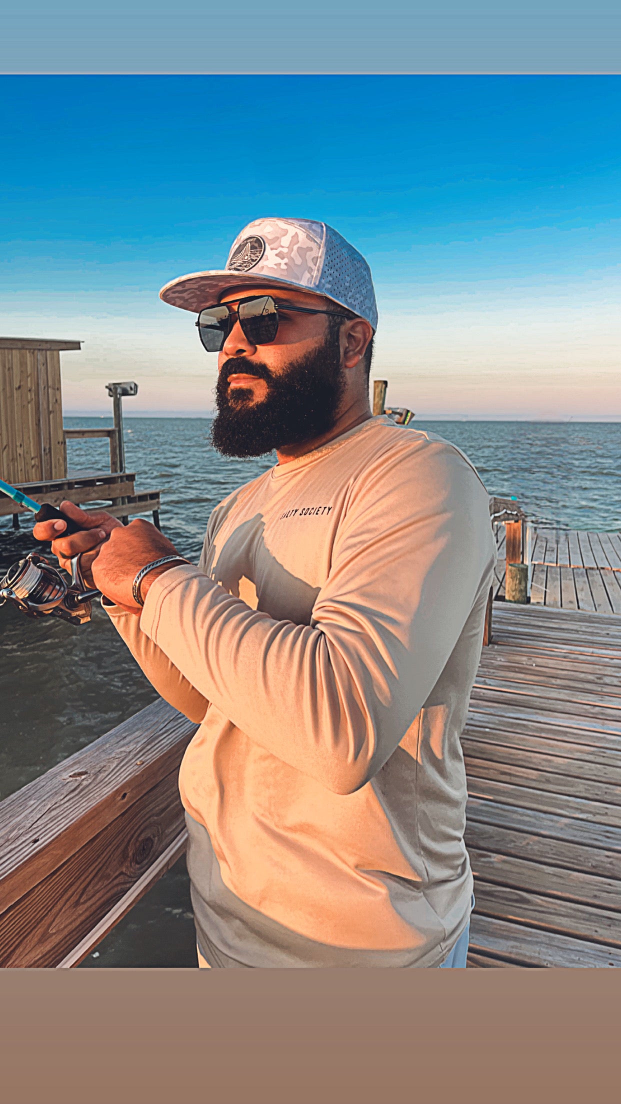 Desert Tan Long Sleeve Performance T-Shirt