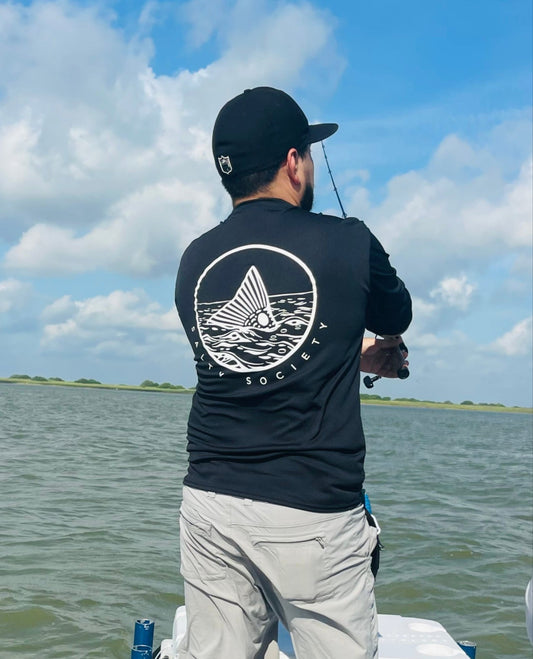 BLACK Long Sleeve Performance T-Shirt